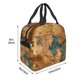 thumbnail image 3 of Balery Antique Map Adventure Scene Bolsa de Almuerzo Aislada – Caja de Almuerzo con Papel de Aluminio Grueso, Mantiene la Comida Fresca por 4 Horas, 3 of 8