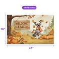 thumbnail image 5 of Welcome Fall Chinese Crested Cozy Autumn Field Pumpkins Golden Leaves Doormat Dog Lover Indoor Outdoor Welcome Mat - 12013, 5 of 5