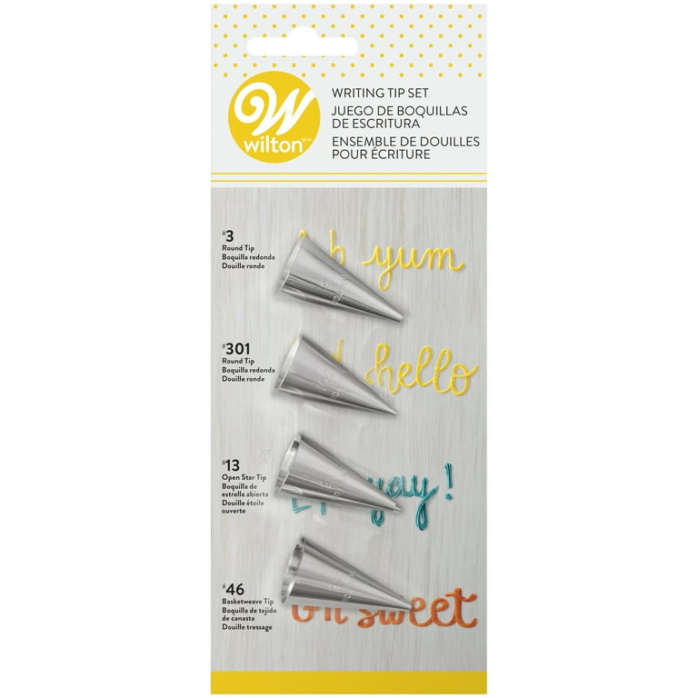 Icing Tip Wilton Writing Tip Set Wilton 4-Piece Writing Tip Cake