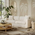 thumbnail image 2 of Miri Cream Upcycled Washed Velvet Sofa, 2 of 3