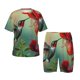 thumbnail image 1 of Balery Hummingbird Floral Paradise Conjunto de Pijama Infantil de Manga Corta con Estampado – Ropa de Dormir de Algodón Suave-3X-Large, 1 of 6