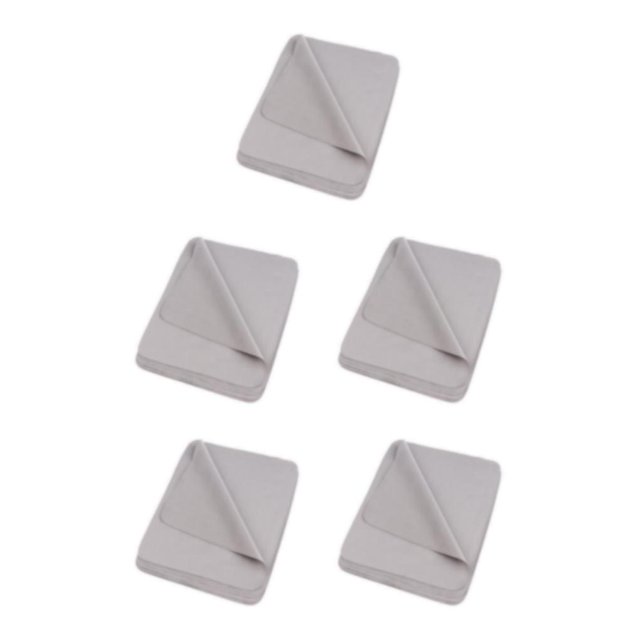 letairis 10 Premium Microfiber Eyeglasses Camera Lens Cell Phones Cleaning Cloths Gray 5Set