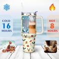 thumbnail image 4 of Christmas Deer and Gingerbread People 40 Oz Tumbler with Handle Lid and Straw Stainless Steel Double Walled Vacuum Insulated Cup Merry Christmas Gifts Tumbler for Women Men Friends Outdoor Indoor, 4 of 6