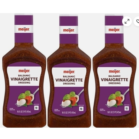 Balsamic Vinaigrette Dressing, 3 Bottles, 16 Ounce