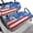 American Flag Fireworks Pattern, variant on Pzuqiu Rainbow Pride 2-Piece Golf Cart Seat Covers - Breathable Washable Universal Fit for Most 2-Seater Golf Carts, LGBT Pride Golf Accessory