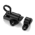 thumbnail image 2 of Cerradura de puerta con resorte negro, pestillo de perno resistente, aleación de aluminio, seguridad, cerradura automática de puerta deslizante con barril de resorte con tornillos, 2 of 5