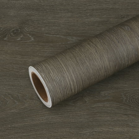 VEELIKE Brown Wood Contact Paper for Countertops Waterproof Wood Wallpaper Peel and Stick Wood Grain Contact Paper for Kitchen Removable Wood Wall Paper for Cabinets Furniture 15.7''x118''