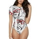 thumbnail image 1 of Fotbe Monkey Body de Mujer con Cuello Redondo y Mangas Cortas, Sin Mangas Ajustado, Suave, Cómodo y Básico-Medium, 1 of 7