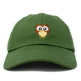 thumbnail image 4 of DALIX Cute Owl Hat Cotton Baseball Cap in Olive, 4 of 7