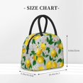 thumbnail image 3 of Haiem Lemon Seamless Pattern Oil Painting Effect Printed Lunch Bag Women, Lunch Box Lunch Bag for Women, Small Leakproof Cute Lunch Tote Large Capacity Reusable Insulated Cooler Lunch Container, 3 of 6