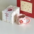 thumbnail image 7 of Coffee Ceramic Mug, Cute Cherry 12 Oz Porcelain Cups with Creative Rope Handle for Home Office, Honey Jar Shaped Gift Box with Spoon, Dishwasher Safe (Pink Cup), 7 of 7