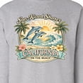 thumbnail image 3 of Inktastic California Beach Sun-kissed Shores Dolphins Preppy Adult Sweatshirt, 3 of 4