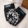 thumbnail image 2 of Guantes de medio dedo para niños, para ciclismo, equitación, correr, accesorio deportivo para exteriores, talla M (negro), 2 of 7