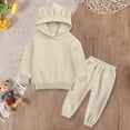 thumbnail image 4 of Baby Boy Clothes Boys Fall/Winter Warm Long Sleeve Elastic Waist 6M 12M 18M 2T 3T Everyday Outfit Set 2Pcs, 4 of 4