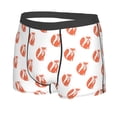 thumbnail image 2 of Wukai Orange Fox Print Men’s Underwear Breathable Boxer Briefs,&nbsp;Moisture Wicking & Breathable-Small, 2 of 7