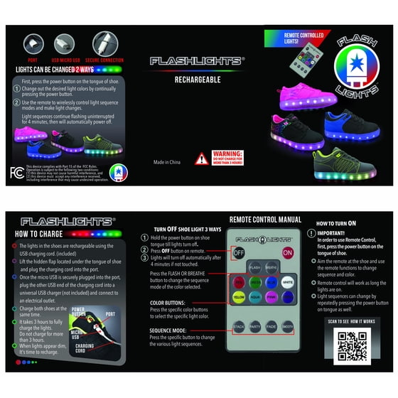 FLASHLIGHT Flashlights Girls' Light Up Skate Shoe