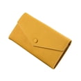 thumbnail image 4 of Cartera de mujer moderna de piel sintética con tarjetero, tarjetero portátil Amarillo, 4 of 9
