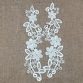 thumbnail image 2 of 2 uds., s de apliques bordados de flores para coser en Pactos, tela de encaje, de ropa, decorativo, suministros de costura para br Baoblaze Apliques De Encaje Floral, 2 of 7