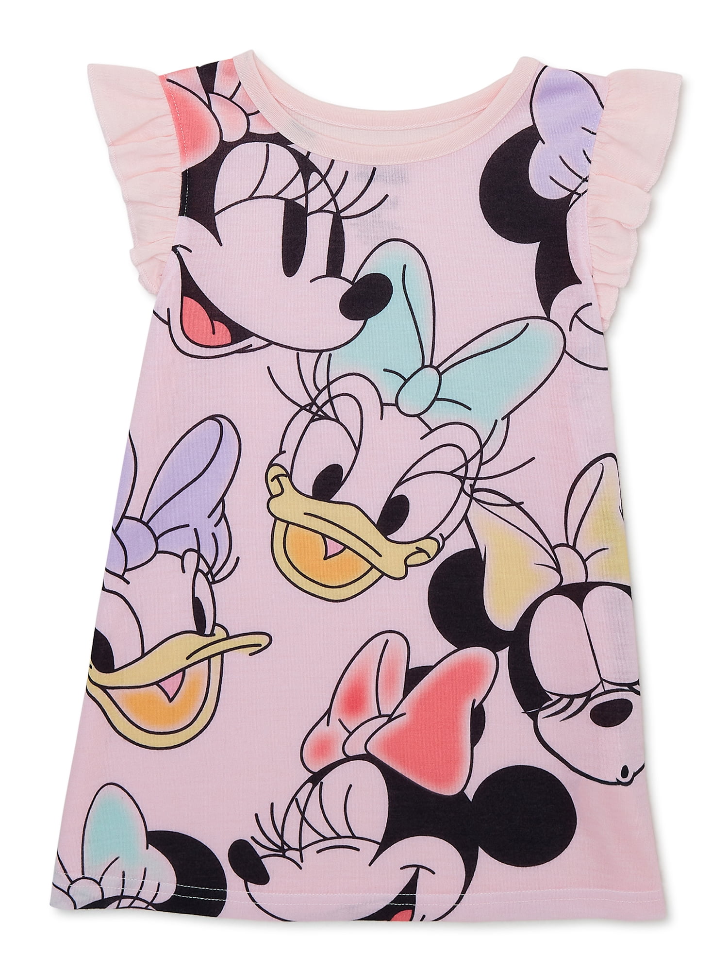 Disney Minnie Mouse Toddler Girls Pajama Nightgown, Sizes 2T-5T