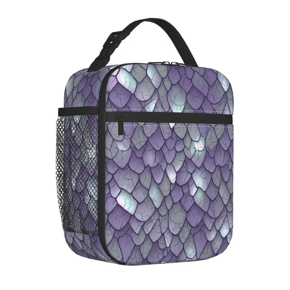 Dinosaur Lunch Bag For Women Men, Cute Reusable Dinosaurs Theme Lunch Bags, Small Portable Foldable Insulated Lunch Box For Work Office Picnic