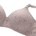 thumbnail image 5 of MEICHEN Wireless Everyday Bra for Women Print Comfort No Underwire Adjustable Strap Full Coverage Tshirt Bras, 5 of 8