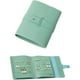 thumbnail image 1 of Organizador de pendientes con diseño de libro plegable, organizador de libros de pendientes, estuche portátil de cuero de PU para pendientes de viaje (verde), 1 of 5