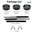 thumbnail image 2 of Adjustable Barbell Weight Set, Adjustable Free Weights for Home and Gym Workout,40LB, Black, 2 of 9