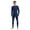 Navu Blue, variant on Mens 100% Merino Wool Base Layer Sets for Ski Lightweight Thermal Underwear