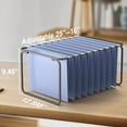 thumbnail image 4 of Hanging File Folder Frame,Legal/Letter Size,Adjustable Length 16-25 inches,12.598" W 9.45" H, Folders Holder for Desktop Organizer and Metal Rail in Filing Cabinet Drawer,1 Set, 4 of 4