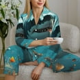 thumbnail image 6 of Sikiie Realistic Ocean Shark Women's Long-Sleeve Shirt and Full-Length Bottom Pajama Set (s-xxl)-Large, 6 of 7