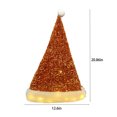 thumbnail image 3 of Glowing Santa Hat-Santa Hat-Adult Christmas Holiday Hat-Unisex Velvet Classic Santa Hat For Christmas New Year, 3 of 6