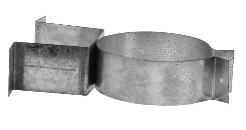Metalbest 3VP-WB Galvanized Vp 3' Type L Pellet Pipe Wall Bracket / Support