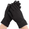 thumbnail image 7 of BadPiggies Women's Winter Warm Gloves with Sensitive Touch Screen Texting Fingers Fleece Lined Windproof Driving Gloves (Black), 7 of 7