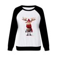 thumbnail image 2 of Gibobby Sudaderas de moda informal de manga larga para mujer, sudadera con capucha con estampado Digital navideño, Top informal (Blanco, S), 2 of 4