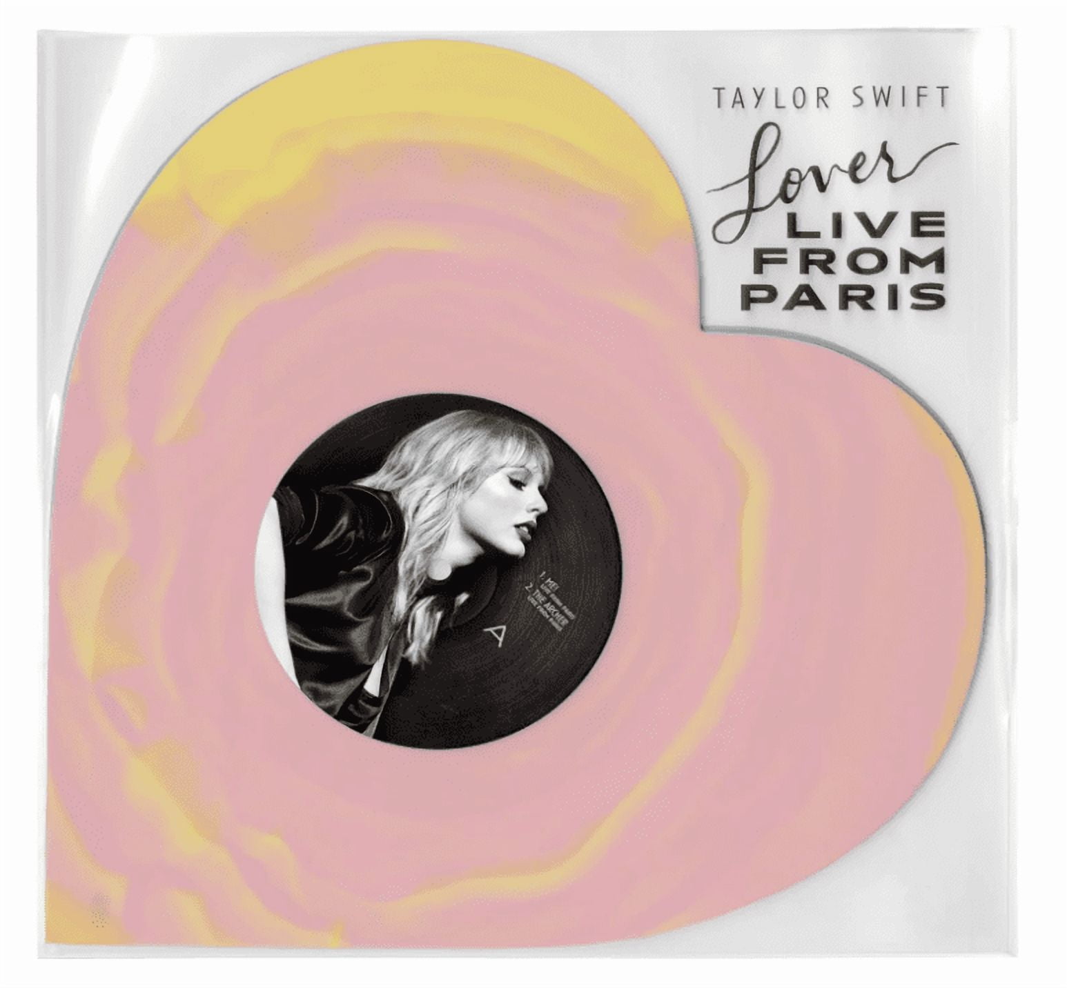 Republic, Lover Live From Paris Heart Shaped Vinyl, Blue Pink
