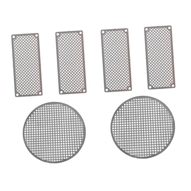 Esquirla Dolity Ensemble de 6 Pcs Filet de Protection en Métal pour Char, Blindé, Plaque de Protection pour Char de 1/16 Heng Long