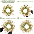 thumbnail image 5 of Spring Wreath for Front Door - 24" Spring/Summer Wreaths for Front Door, Spring Door Wreaths for All Seasons, Artificial Colorful Floral Wreaths for Indoor Outdoor Home Wall Farmhouse Decor, 5 of 10