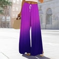 thumbnail image 2 of Sentmoon Workout Pants Oversized Drawstring High Waist Sweatpants Women with Pockets Loose Wide Leg Gradient Color Stretchy Womens Athletic Pants Fall Delightful for Runs Workouts M, 2 of 7