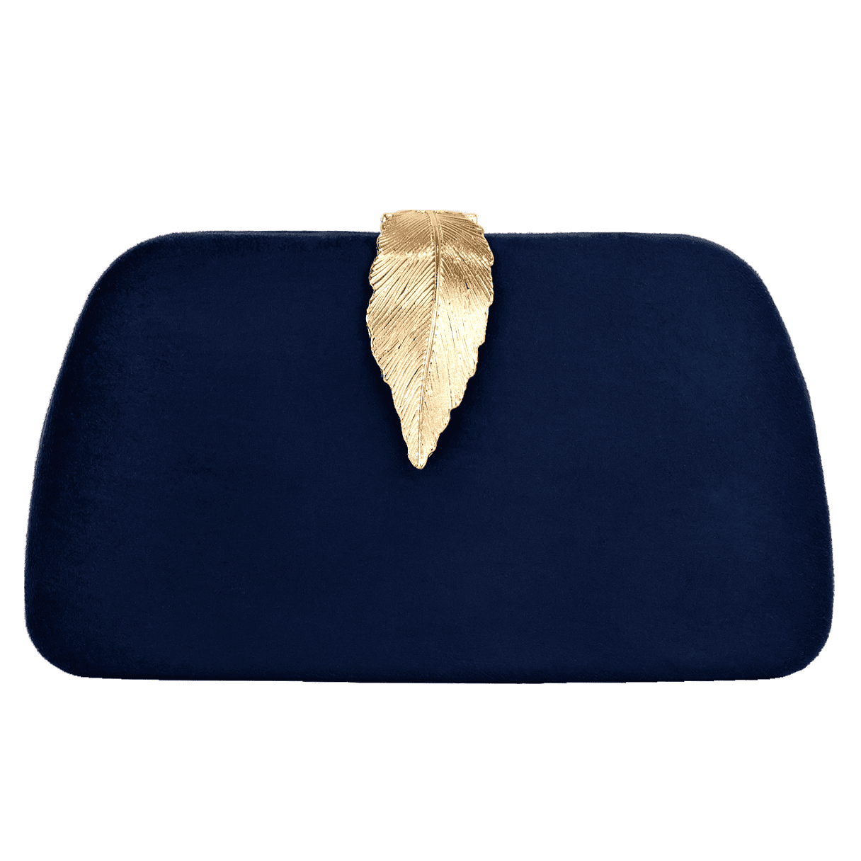 Navy Blue Faux Leather Convertible Clutch Purse with Beaded Floral - Ruby  Lane