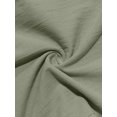 thumbnail image 5 of Men's Simple Casual Elastic Waist Drawstring Straight Leg Linen Pants Green S, 5 of 10