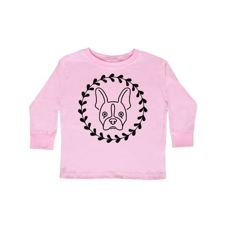 

Inktastic Boston Terrier Dog Gift Idea Gift Toddler Toddler Girl Long Sleeve T-Shirt