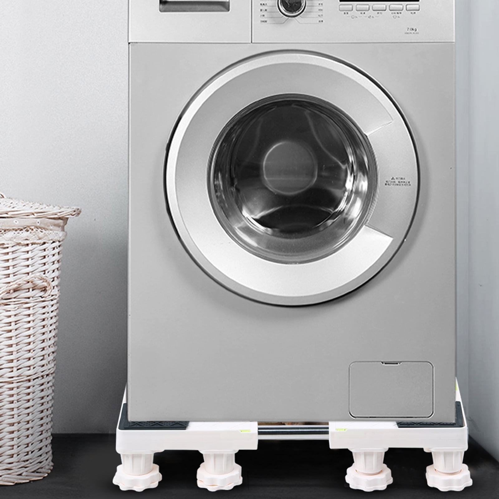 Riousery 12 Feet Washing Machine Base Stand Holder Rack Strong Bearing for Automatic Washing Machine