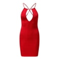thumbnail image 6 of Sngxgn Womens Square Neck Long Sleeve Soft Lounge Long Dress Fall Casual Ribbed Bodycon Maxi Dresses(Red,S), 6 of 6