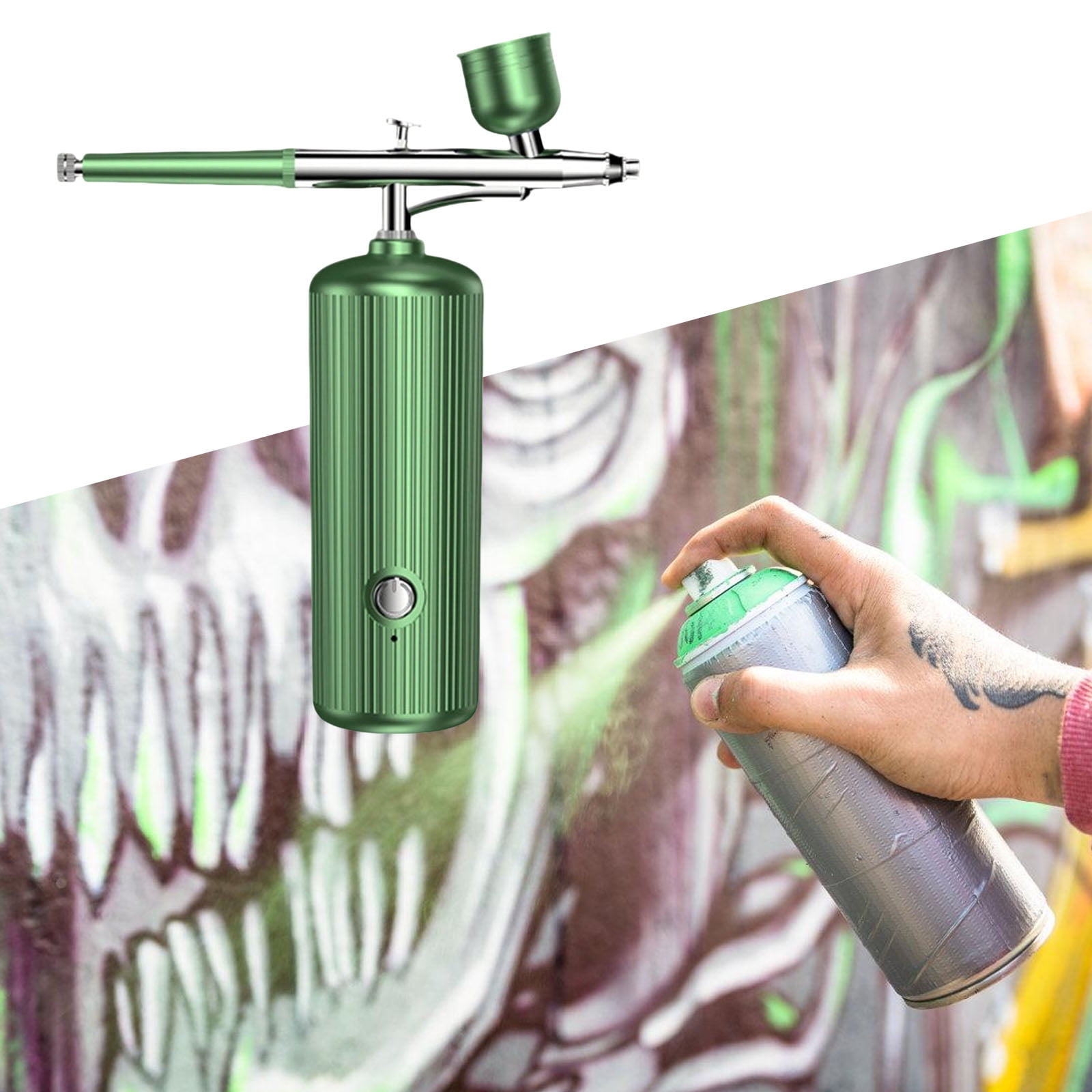 Air Brush 0.3mm Gravitational Feed Paint Sprayer Set Brushes Painting Makeup Cake Decoration