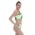 thumbnail image 4 of Daiia Avocado printed 2 piece Swimsuit Bikinis for Women High Waisted Racerback Bathing Suits Summer Tummy Control Scoop Neck Swimwear-Medium, 4 of 8
