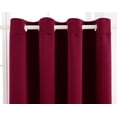 thumbnail image 2 of Linen and Sheets Burgundy Thermal Blackout Grommet Curtains, 54” x 84” (2 Panels), 2 of 5