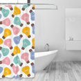 colorful Light Bulb Shower Curtain Fabric Shower Curtains for