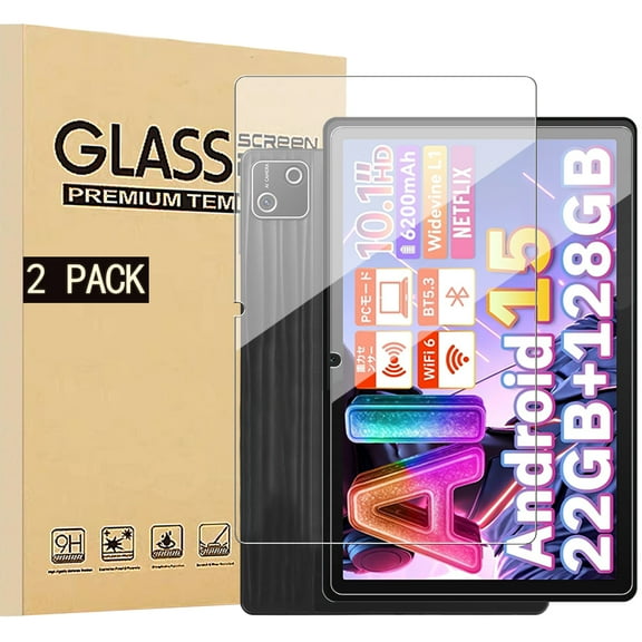 [NSFN] For AEE ZO G13 Glass Film,AE EZO G13BK Android Tablet 2025 10.1 inch Glass Film, 9H Hardness, Ultra-Thin, High Transmittance, Automatic Adhesion, Scratch Prevention, 2Pack