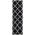 thumbnail image 1 of Safavieh Dhurries Black Contemporary Rug - Runner 2'6" x 6', 1 of 5