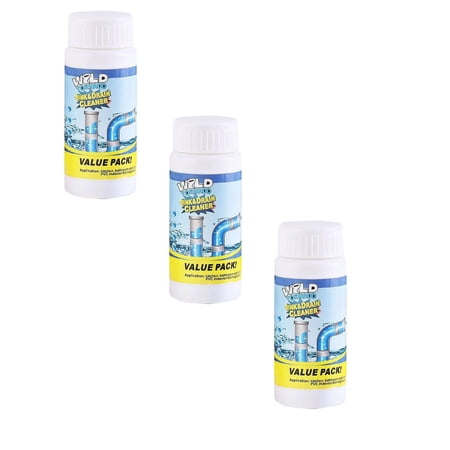 Drain Cleaner Powder Fast Foaming for Kitchen Toilet Pipeline Quick Cleaning Tool 3PCS